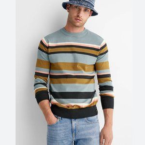 Scotch & Soda Striped Cotton Crewneck Sweater